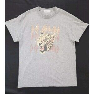 DEF LEPPARD DAYDREAMER FREE PEOPLE DISTRESSED band Music Tour‎ LARGE XL T-SHIRT